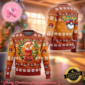 Christmas Charmander Pokemon Ugly Christmas Sweater