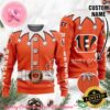 Cleveland Browns Ugly Sweater Custom Name NFL Football Gift For Holiday