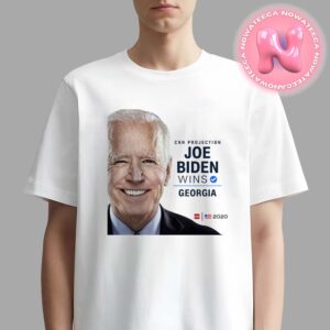 Cnn Projection Joe Biden Defeat Donald Trump To Wins The State Georgia Votes For Presidend Of American Unisex T-Shirt