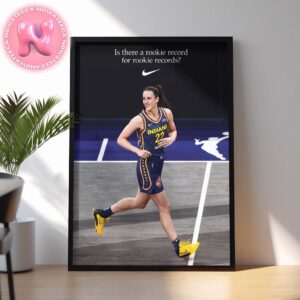 Congrats To Caitlin Clark From Indiana Fever Is The Fastest WNBA Player To Record 200 Plus Points 75 Plus Rebounds And 75 Plus Assists 15 Games Home Decor Poster Canvas