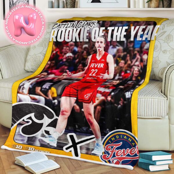 Congrats To Caitlin Clark Indiana 2024 WNBA Rokkie Of The Year Blanket