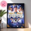 2024 MLB World Series Champions Los Angeles Dodgers Home Decor Poster Canvas