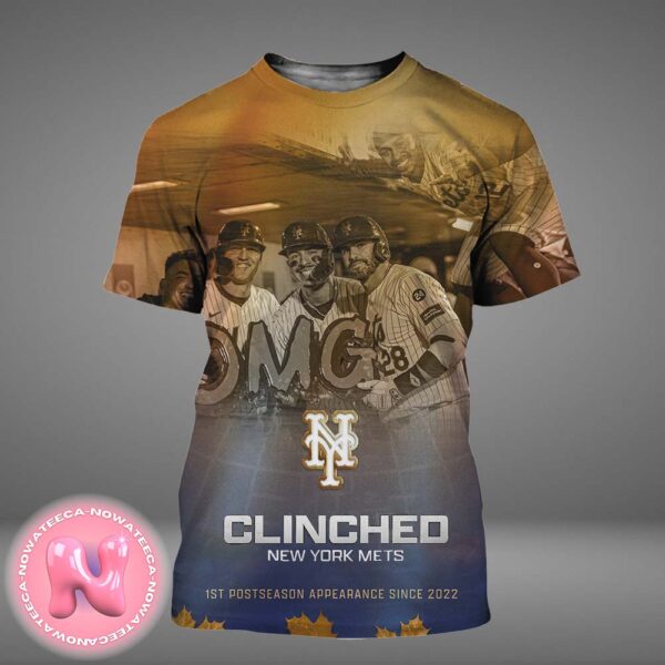 Congrats To New York Mets Clinched 1st 2024 MLB Postseason Appearance Since 2022 All Over Print Shirt