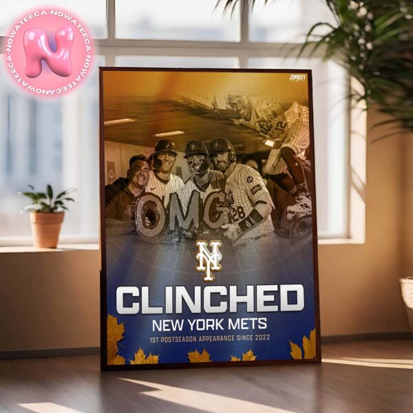 Congrats To New York Mets Clinched 1st 2024 MLB Postseason Appearance Since 2022 Home Decor Poster Canvas