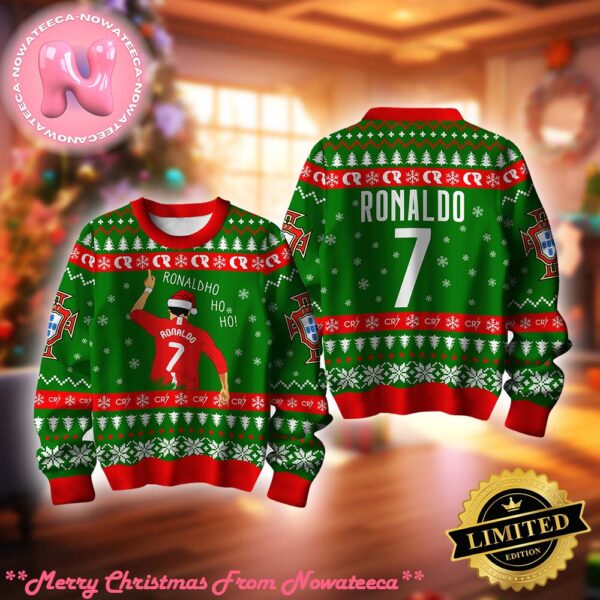 Cristiano Ronaldo CR7 Portugal Football Ho Ho Ugly Sweater