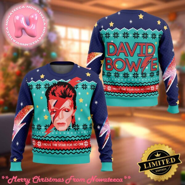 David Bowie Ugly Christmas Sweater