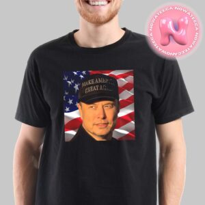 Elon Musk Is Supporting Donald Trump Make American Great Again For President Of American 2025 Unisex T-Shirt