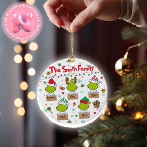 Family Grinch Christmas Ornament Custom Family Christmas Tree Decorations Ornament