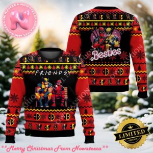 Friends Deadpool Wolverine Movies Ugly Sweater