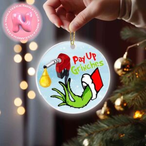 Funny Christmas Ornament Pay Up Grinch Christmas Tree Decorations Ornament