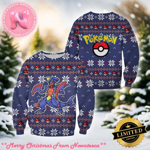 Garchomp Pokemon Ugly Christmas Sweater Xmas Gift For Holiday