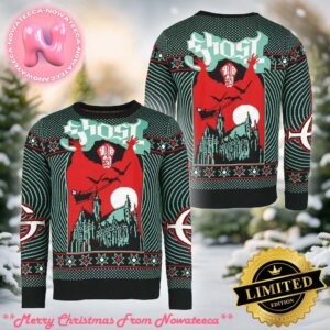 Ghost Band Bravado Nameless Ghouls Papa Emeritus Gift For Fans Ugly Christmas Sweater Gift For Holiday