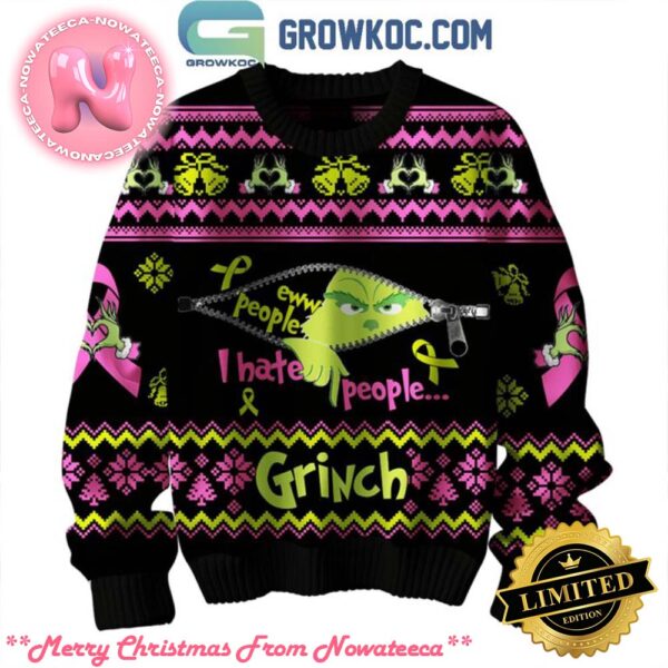 Grinch I Hate People Eww People Christmas Gift For Family Ugly Christmas Sweater