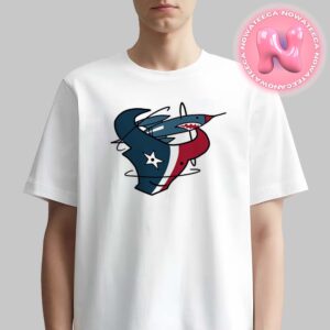 Houston Texans And Houston Rockets Combined NFL x NBA Logos Houston Sport Teams Unisex T-Shirt