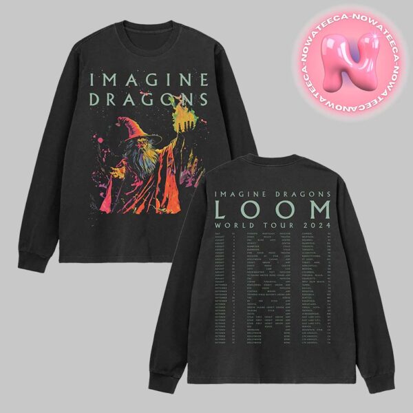 Imagine Dragons Wizard In Color Loom World Tour 2024 Unisex T-Shirt Long Sleeve