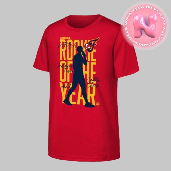 Indiana Fever Caitlin Clark Red 2024 WNBA Rookie Of The Year Unisex T-Shirt