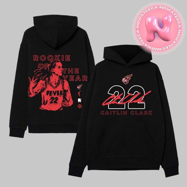 Indiana Fever Caitlin Clark Round 21 Black 2024 WNBA Rookie Of The Year Pullover Hoodie Unisex T-Shirt