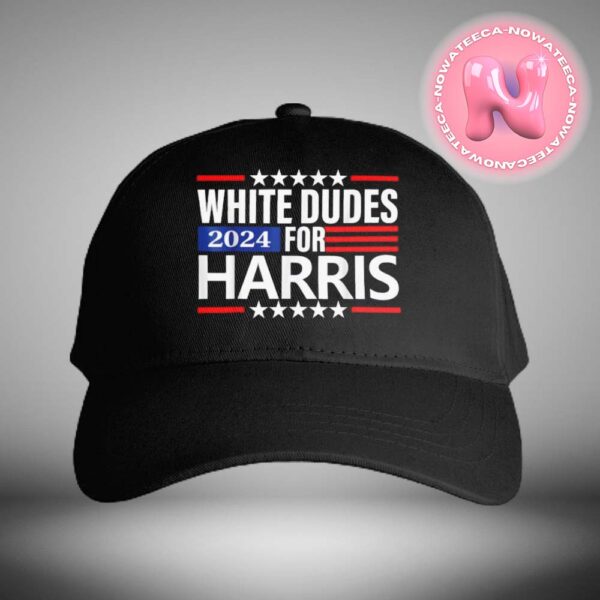 Kamala Harris Shirt White Dudes For Harris 2024 Classic Cap Hat Snapback