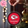 Kansas City Chiefs Super Bowl 58 NFL Back to Back Holiday Christmas Tree Ornament Christmas Tree Decorations Ornament