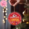 Kansas City Chiefs Super Bowl LVIII Champions Logo NFL Christmas Tree Decorations Ornament