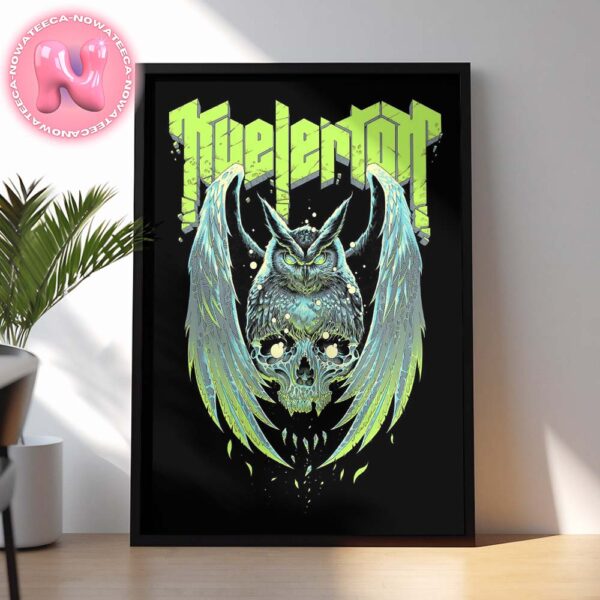 Kvelertak Band Offcial Logo With Owl And Skull Art Home Decor Poster Canvas