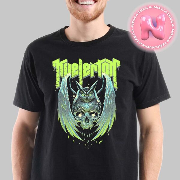 Kvelertak Band Offcial Logo With Owl And Skull Art Unisex T-Shirt