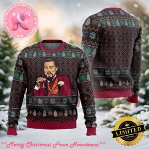 Laughing Leo DiCaprio Meme Ugly Christmas Sweater Holiday Gift Ugly Christmas Sweater