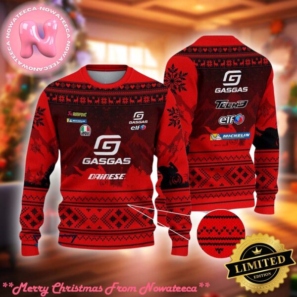 Limited Gasgas Factory Racing Tech 3 Ugly Christmas Sweater Gift For Holiday