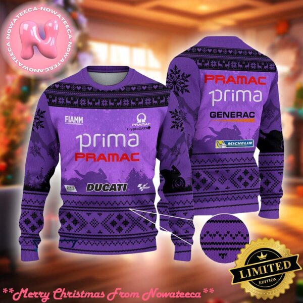 Limited Prima Pramac Racing Ugly Christmas Sweater Gift For Holiday