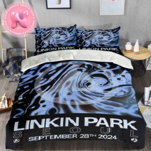 Linkin Park From Zero Tour Live Show Music Poster For Inspire Arena Seoul South Korea On September 28th 2024 Bedding Set