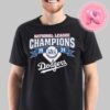 Los Angeles Dodgers Heather 2024 National League Champions Locker Room MLB Postseason Unisex T-Shirt