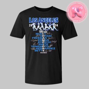 Los Angeles Dodgers 2024 World Series Champions Player Graphic Unisex T-Shirt