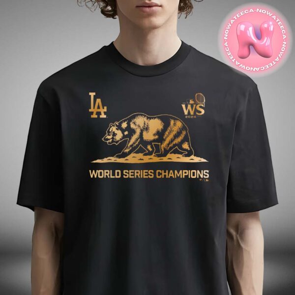 Los Angeles Dodgers 2024 World Series Champions Fanatics Exclusive Cali Bear Unisex T-Shirt