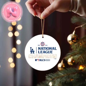 Los Angeles Dodgers Fanatics Heather 2024 National League Champions Locker Room Christmas Tree Decorations Ornament