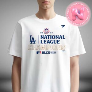 Los Angeles Dodgers Heather 2024 National League Champions Locker Room MLB Postseason Unisex T-Shirt