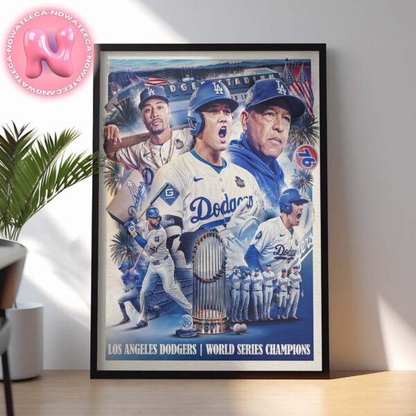 Los Angeles Dodgers Is The 2024 MLB World Series Champions Home Decor Poster Canvas