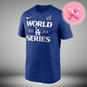 Los Angeles Dodgers Nike Royal 2024 World Series Authentic Collection Legend MLB Postseason Unisex T-Shirt