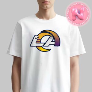 Los Angeles Rams And Los Angeles Laker Combined NFL x NBA Logos Los Angeles Sport Teams Unisex T-Shirt