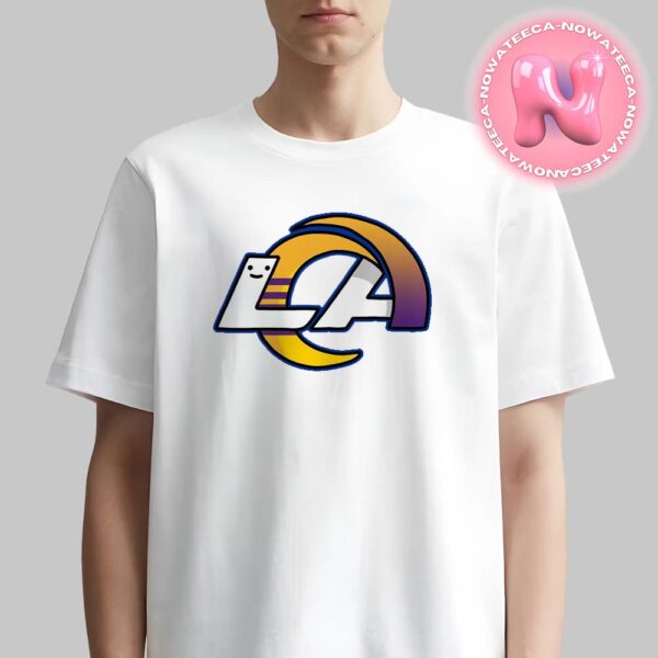 Los Angeles Rams And Los Angeles Laker Combined NFL x NBA Logos Los Angeles Sport Teams Unisex T-Shirt