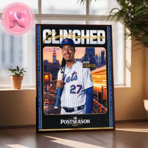 Mark Vientos And New York Mets Has Been Clinched To The 2024 MLB Postseason Home Decor Poster Canvas