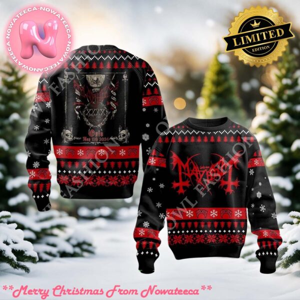 Mayhem Death Black Evil Olso May 11th 2024 Ugly Christmas Sweater