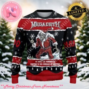 Megadeth Dance Like Marionettes Sway Symphony Of Christmas Ugly Sweater Jumper Printed