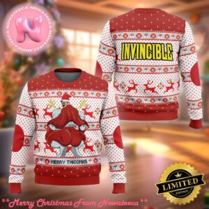 Merry Thiccmas Omni Man Invincible Ugly Christmas Sweater Holiday Gift Ugly Christmas Sweater