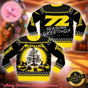 Metallica 72 Seasons Burnt Tree Holiday Ugly Christmas Sweater Gift For Holiday