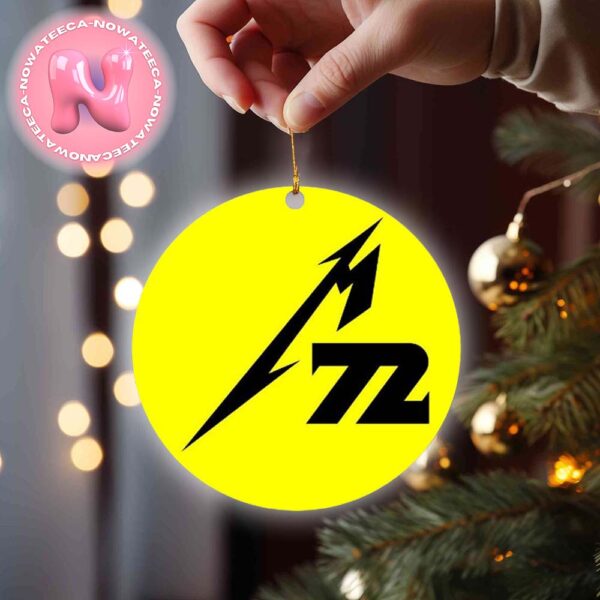 Metallica M72 World Tour 2023 Xmas Gift Custom Name Christmas Decorations Ornament