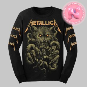 Metallica Of Wolf And The Call Of Ktulu From Black Album Since 1991 By Rob Borbas Unisex T-Shirt Long Sleeve