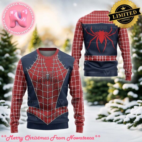 Movie Superhero Spider Raimi Custom Imitation Knitted Ugly Sweater