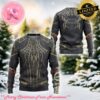 Movie Superhero Spiderman Miles 2099 Suit Custom Imitation Knitted Ugly Sweater