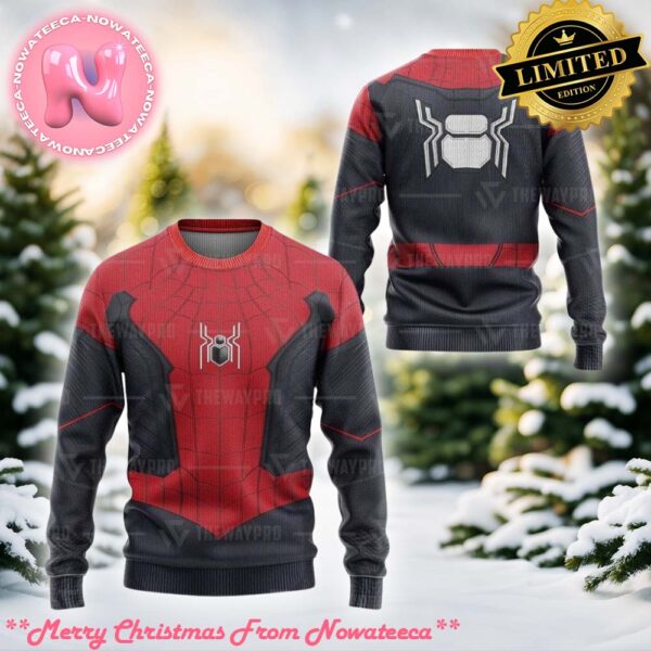 Movie Superhero Spiderman No Way Home Stark Suit Custom Imitation Knitted Ugly Sweater