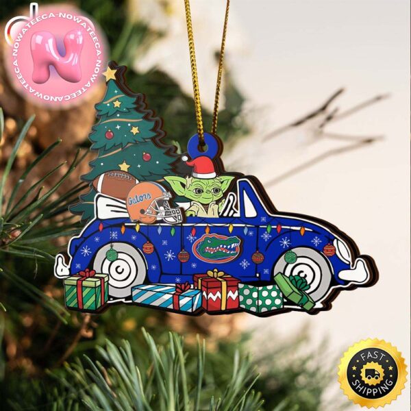 NCAA Florida Gators And Baby Yoda Christmas Tree Decorations Ornament